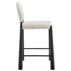 Modway Hayley Upholstered Fabric Counter Stools Set of 2