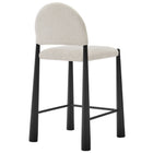 Modway Hayley Upholstered Fabric Counter Stools Set of 2