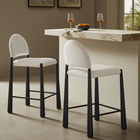 Modway Hayley Upholstered Fabric Counter Stools Set of 2