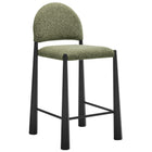 Modway Hayley Upholstered Fabric Counter Stools Set of 2
