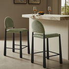 Modway Hayley Upholstered Fabric Counter Stools Set of 2