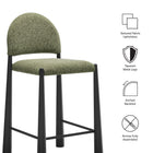 Modway Hayley Upholstered Fabric Counter Stools Set of 2