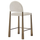 Modway Hayley Upholstered Fabric Counter Stools Set of 2