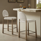 Modway Hayley Upholstered Fabric Counter Stools Set of 2