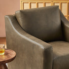 Modway Liora Vegan Leather Swivel Armchair