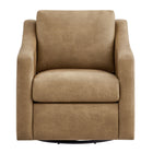 Modway Liora Vegan Leather Swivel Armchair