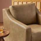 Modway Liora Vegan Leather Swivel Armchair