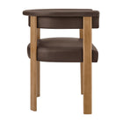 Modway Imogen Premium Vegan Leather Barrel Dining Chairs Set of 2