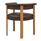 Modway Imogen Premium Vegan Leather Barrel Dining Chairs Set of 2