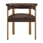 Modway Imogen Premium Vegan Leather Barrel Dining Chairs Set of 2