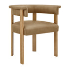 Modway Imogen Premium Vegan Leather Barrel Dining Chairs Set of 2