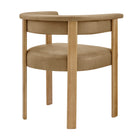 Modway Imogen Premium Vegan Leather Barrel Dining Chairs Set of 2