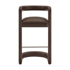 Modway Winslow Premium Vegan Leather Bar Stool Set of 2
