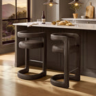 Modway Winslow Premium Vegan Leather Bar Stool Set of 2