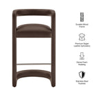 Modway Winslow Premium Vegan Leather Bar Stool Set of 2