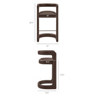 Modway Winslow Premium Vegan Leather Bar Stool Set of 2