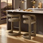 Modway Winslow Premium Vegan Leather Bar Stool Set of 2