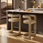 Modway Winslow Premium Vegan Leather Bar Stool Set of 2