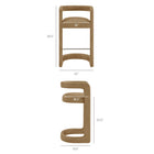 Modway Winslow Premium Vegan Leather Bar Stool Set of 2