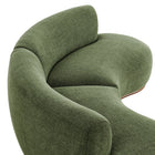 Modway Rialta 2 Piece Curved Slub Weave Fabric Sectional Sofa