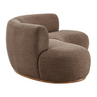 Modway Rialta 2 Piece Curved Slub Weave Fabric Sectional Sofa