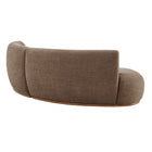 Modway Rialta 2 Piece Curved Slub Weave Fabric Sectional Sofa