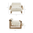Modway Sorelle Upholstered Fabric Sling Lounge Chair