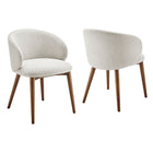 Modway Anelle Upholstered Fabric Dining Chairs Set of 2