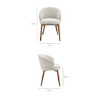 Modway Anelle Upholstered Fabric Dining Chairs Set of 2