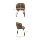 Modway Anelle Upholstered Fabric Dining Chairs Set of 2