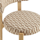 Modway Marsha Retro Upholstered Fabric Dining Chairs Set of 2
