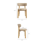 Modway Marsha Retro Upholstered Fabric Dining Chairs Set of 2