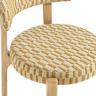 Modway Marsha Retro Upholstered Fabric Dining Chairs Set of 2