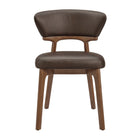 Modway Daphne Vegan Leather Dining Chairs Set of 2
