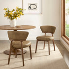 Modway Daphne Vegan Leather Dining Chairs Set of 2