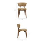 Modway Daphne Vegan Leather Dining Chairs Set of 2