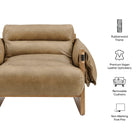 Modway Sorelle Vegan Leather Sling Lounge Chair