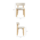 Modway Marsha Upholstered Fabric Dining Chairs Set of 2