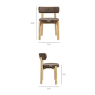 Modway Marsha Upholstered Fabric Dining Chairs Set of 2