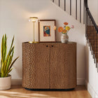 Modway Aven 36 Inch Chiseled Curved Wood 2 Door Accent Cabinet