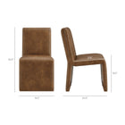 Modway Emory Vegan Leather Dining Side Chair Set of 2