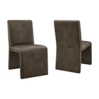 Modway Emory Vegan Leather Dining Side Chair Set of 2