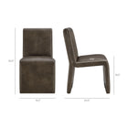 Modway Emory Vegan Leather Dining Side Chair Set of 2