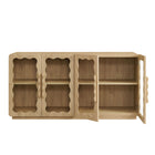 Modway Rory 62 Inch Four-Door Scalloped Glass Sideboard