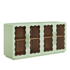Modway Rory 62 Inch Four-Door Scalloped Glass Sideboard