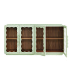 Modway Rory 62 Inch Four-Door Scalloped Glass Sideboard