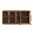Modway Rory 62 Inch Four-Door Scalloped Glass Sideboard