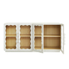 Modway Rory 62 Inch Four-Door Scalloped Glass Sideboard