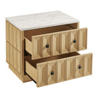 Modway Mabry 23 Inch Geometric Faceted Two Drawer Nightstand