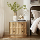 Modway Mabry 23 Inch Geometric Faceted Two Drawer Nightstand
